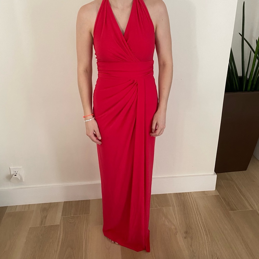 Ralph Lauren Long Red Dress evening collection
